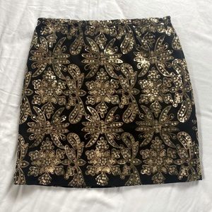 Romeo and Juliet Couture Black Sequined Skirt